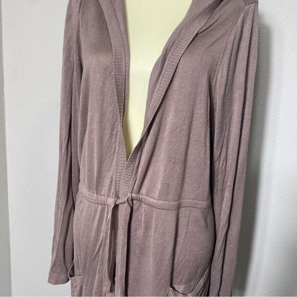 Torrid Plus Size Hooded Anorak Open Front Brown Cardigan Women's Size 2X - Picture 16 of 16